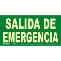 Bord Archivo 2000 "SALIDA DE EMERGENCIA" PVC 32 x 16 cm