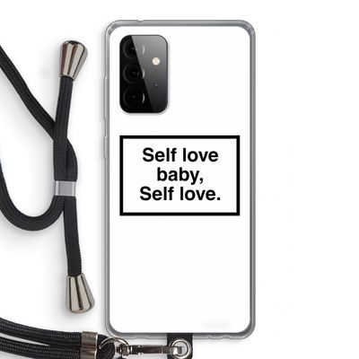 Self love: Samsung Galaxy A72 5G Transparant Hoesje met koord