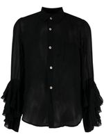 Comme Des Garçons Comme Des Garçons chemise à volants - Noir - thumbnail