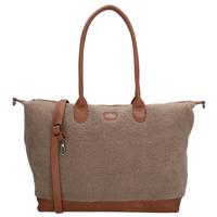 Charm London Fluffy Teddy Laptoptas Buckingham 15.6&apos;&apos; Taupe