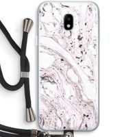 Mengelmoes: Samsung Galaxy J3 (2017) Transparant Hoesje met koord