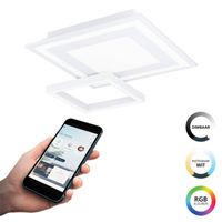EGLO connect.z Savatarila-Z Smart Plafondlamp - 45 cm - Wit - Instelbaar RGB & wit licht - Dimbaar - Zigbee - thumbnail