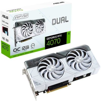 Dual GeForce RTX 4070 White OC Edition 12GB Grafische kaart