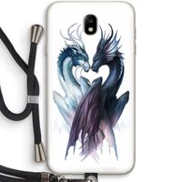 Yin Yang Dragons: Samsung Galaxy J7 (2017) Transparant Hoesje met koord