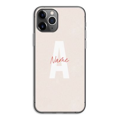 Strawberry Milkshake: iPhone 11 Pro Transparant Hoesje