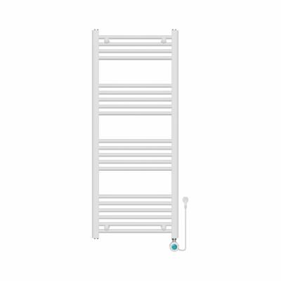 Viidako - Elektrische Handdoekradiator - Met thermostaat - 1200x500 mm - Mat wit - 500 Watt