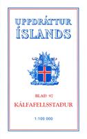 Wandelkaart - Topografische kaart 97 Atlaskort Kalfafellsstadur | Ferdakort