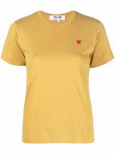 Comme Des Garçons Play t-shirt en coton à logo brodé - Tons neutres