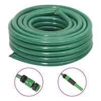 VidaXL Tuinslang met koppelingsset 0,75'' 20 m pvc groen