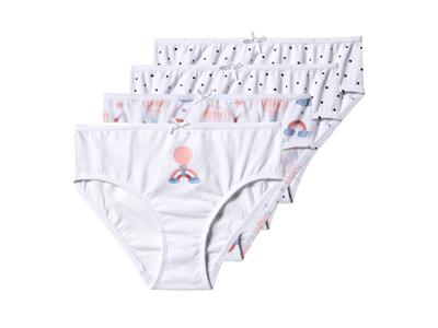 lupilu Set van 4 kinder onderbroeken (Wit, 110/116)