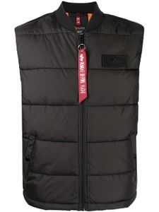Alpha Industries gilet à design matelassé - Noir