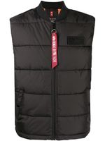 Alpha Industries gilet à design matelassé - Noir Alpha Industries gilet à design matelassé - Noir