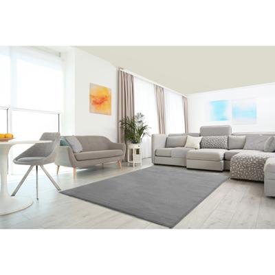 Hoogpolig Vloerkleed - Shaggy Supersoft - Grijs-80 x 150 cm