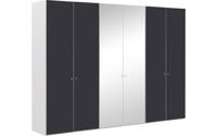 Goossens Kledingkast Easy Storage Ddk, Kledingkast 304 cm breed, 220 cm hoog, 4x draaideur en 2x spiegel draaideur midden
