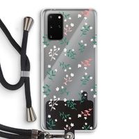 Small white flowers: Samsung Galaxy S20 Plus Transparant Hoesje met koord