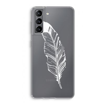 Pluim: Samsung Galaxy S21 Transparant Hoesje