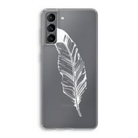 Pluim: Samsung Galaxy S21 Transparant Hoesje