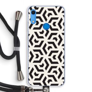 Crazy pattern: Huawei Y6s Transparant Hoesje met koord