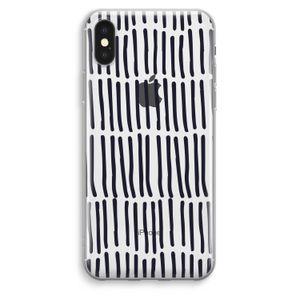 Moroccan stripes: iPhone XS Max Transparant Hoesje