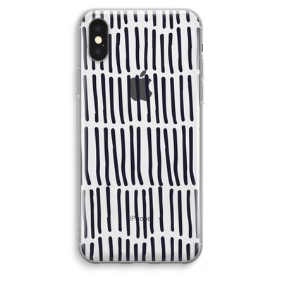 Moroccan stripes: iPhone XS Max Transparant Hoesje