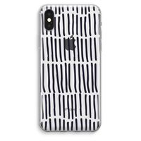 Moroccan stripes: iPhone XS Max Transparant Hoesje