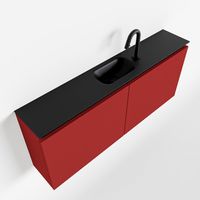Toiletmeubel Mondiaz Ture | 120 cm | Meubelkleur Fire | Eden wastafel Urban Midden | 1 kraangat