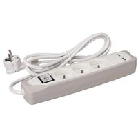 Perel stekkerdoos 3-voudig incl. 2 USB-poorten Schuko 3500W - thumbnail