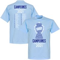 Argentinië Copa America 2021 Winners Selectie T-Shirt - thumbnail
