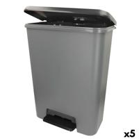 Vuilnisemmer Curver Donker grijs Plastic 50 L (5 Stuks)