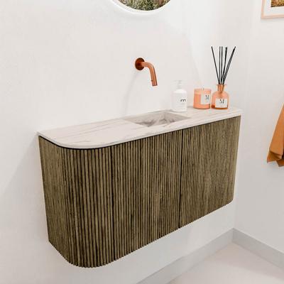 Toiletmeubel Mondiaz Joya Dlux | 83.2 cm | Meubelkleur Dusk | Faye wastafel Nata Wasbak Midden | Zonder kraangat(en)