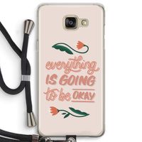 Optimistic flower girl: Samsung Galaxy A5 (2016) Transparant Hoesje met koord