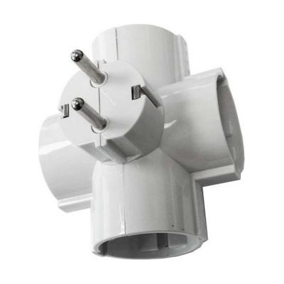 Stekkerdoos EDM E40066 Thermoplast 2400 W 250 V 16 A Viervoudig