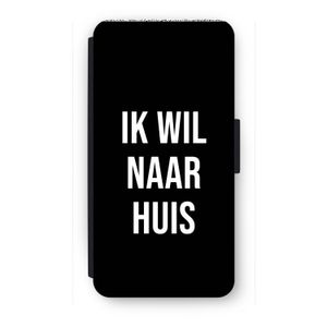 Ik wil naar huis - Zwart: iPhone 8 Plus Flip Hoesje