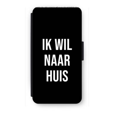 Ik wil naar huis - Zwart: iPhone 8 Plus Flip Hoesje