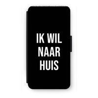 Ik wil naar huis - Zwart: iPhone 8 Plus Flip Hoesje