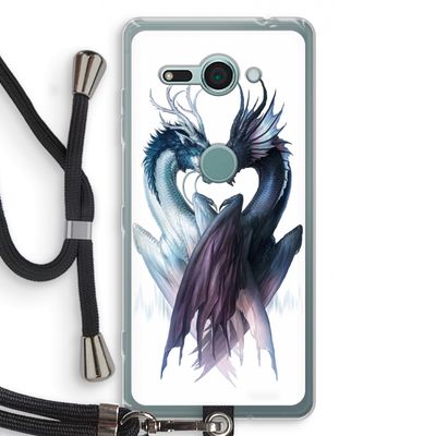 Yin Yang Dragons: Sony Xperia XZ2 Compact Transparant Hoesje met koord
