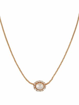 Christian Dior Pre-Owned collier à pendentif à perle artificielle pre-owned (années 1980)