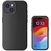 4Smarts Silikon Case Backcover Apple iPhone 15 Zwart MagSafe compatible