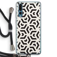Crazy pattern: Huawei P20 Pro Transparant Hoesje met koord