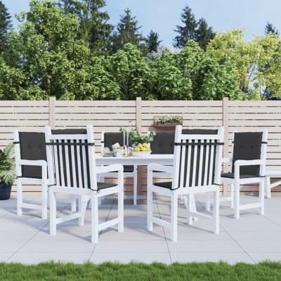 VidaXL Tuinstoelkussens 6 st 100x50x3 cm oxford stof zwart