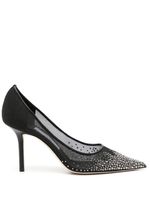 Jimmy Choo escarpins Love 85 mm à ornement en cristal - Noir