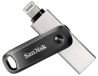 SanDisk iXpand USB flash drive 64 GB USB Type-A / Lightning 3.2 Gen 2 (3.1 Gen 2) Zwart, Zilver