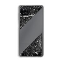 Zwart marmer: Samsung Galaxy A12 Transparant Hoesje Zwart marmer: Samsung Galaxy A12 Transparant Hoesje