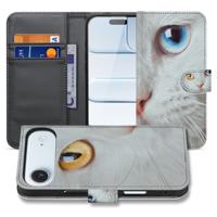 IPhone Air | Portemonnee hoesje Witte Kat