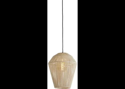 Hanglamp deya metaal d30h37cm wit