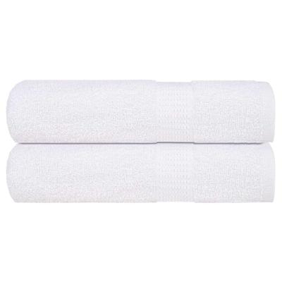 VidaXL Douchehanddoeken 2 st 70x140 cm 360 g/m² 100% katoen wit