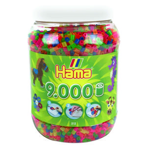 Hama Strijkkralen in Pot 9000 Stuks Neon