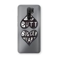Big butt bigger heart: Xiaomi Redmi 9 Transparant Hoesje