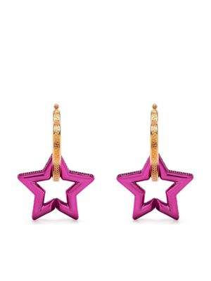 Versace boucle d'oreille à pendentif cœur - Rose