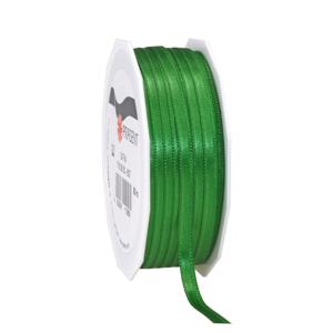 Cadeaulint/sierlint Satijn - 0.6 cm x 50 meter - Groen - cadeaus inpakken - decoratie